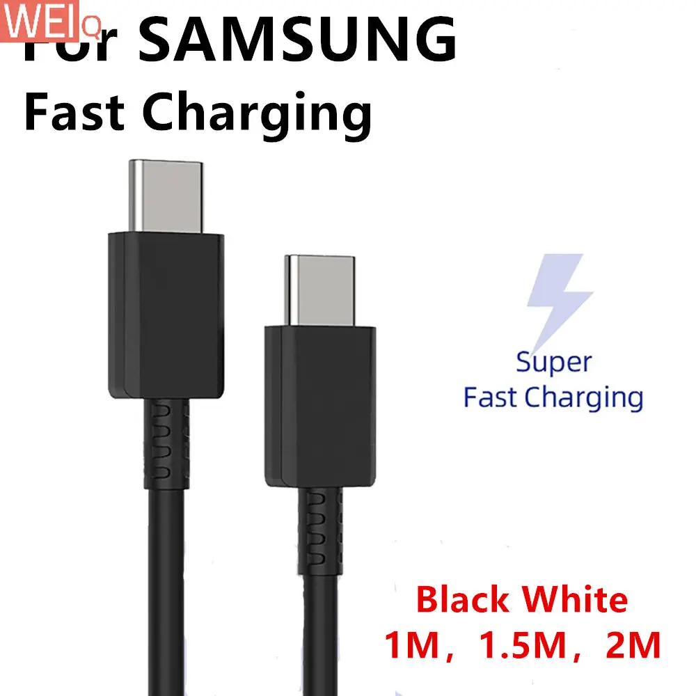 

2021 Original Samsung S21 S20 5G 25w Cable Surper Fast Charge Type C To Type C Pd PPS Quick Charging For Galaxy Note 20 Ultra 10