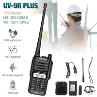 for baofeng uv 9r plus 15w powerful handheld transceiver with uhf vhf dual band walkie talkie ham ip67 waterproof two way radio