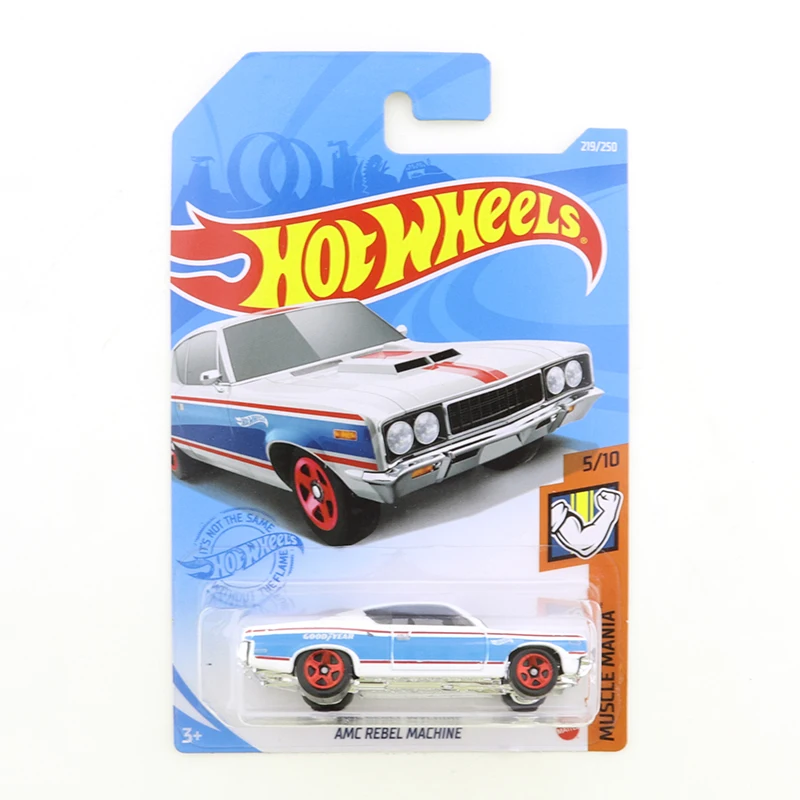 

2021 Hot Wheels AMC REBEL MACHINE #219/250 Muscle Mania 5/10 Mini Alloy Coupe 1/64 Metal Diecast Model Car