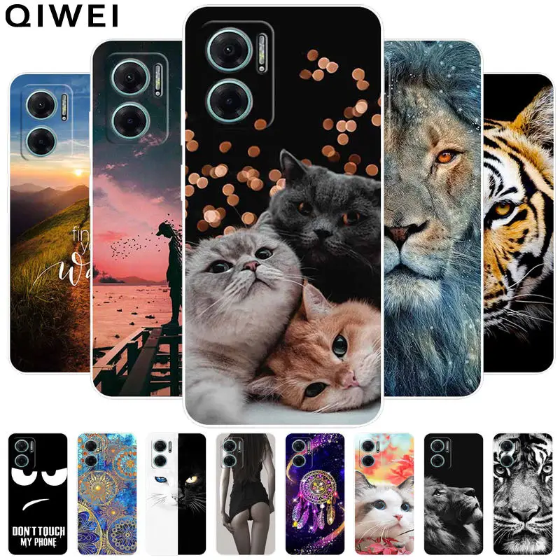 Чехол для телефона Xiaomi Redmi 10, телефонные чехлы с животными, крутые Силиконовые мягкие чехлы из ТПУ для Xiaomi Redmi 10, зеркальная картина Redmi10