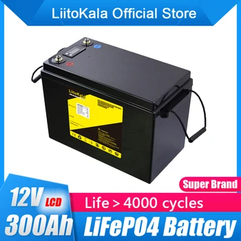 LiitoKala-12V 150Ah 180Ah 200Ah 300Ah LiFePO4 배터리, 12.8V 3000, RV 캠핑카 골프 카트 오프로드 오프로드 그리드 태양풍
