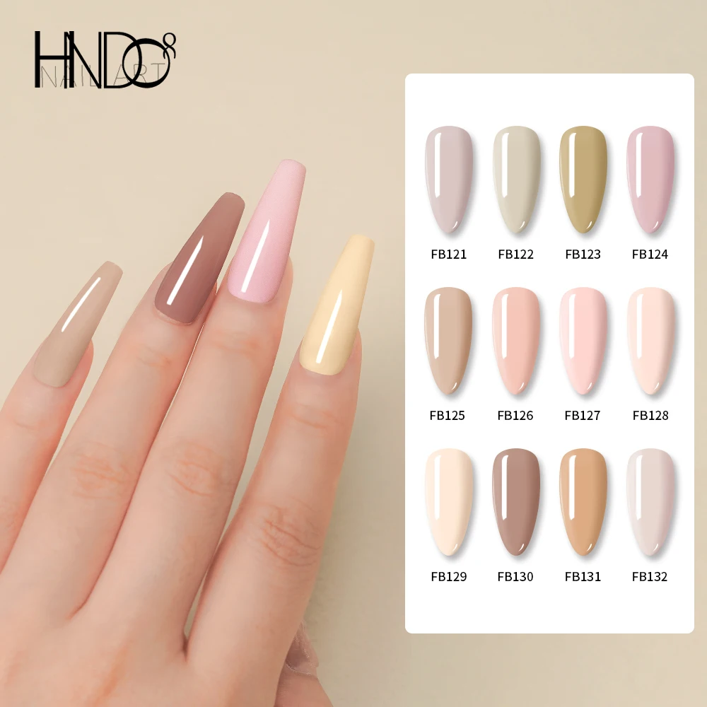 

HNDO 12 Color Nude Clear Dipping Acrylic Powder Extension Glitter Nail Art Design for Professional Manicure Dip Pigment Dust