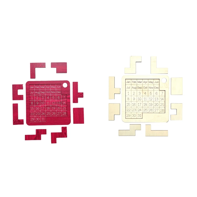 

Calendar Puzzle Wooden Calendar Office Play A Different Puzzle To Display The Date Desk Puzzle Games
