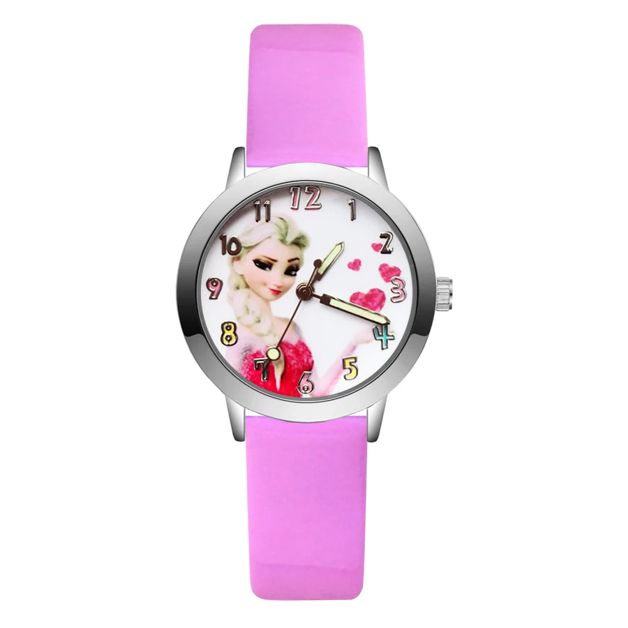 

Fashion Wrist Watches Cartoon Style Children's Kids Student Girls Boys Quartz Leather Nylon Strap Clock JA114