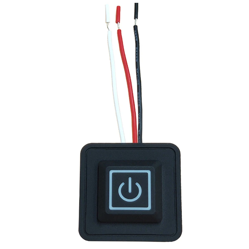 

1PC 5V-15V 3 Gear Temp Control Waterproof Heating Switch Clothes Silicone Button
