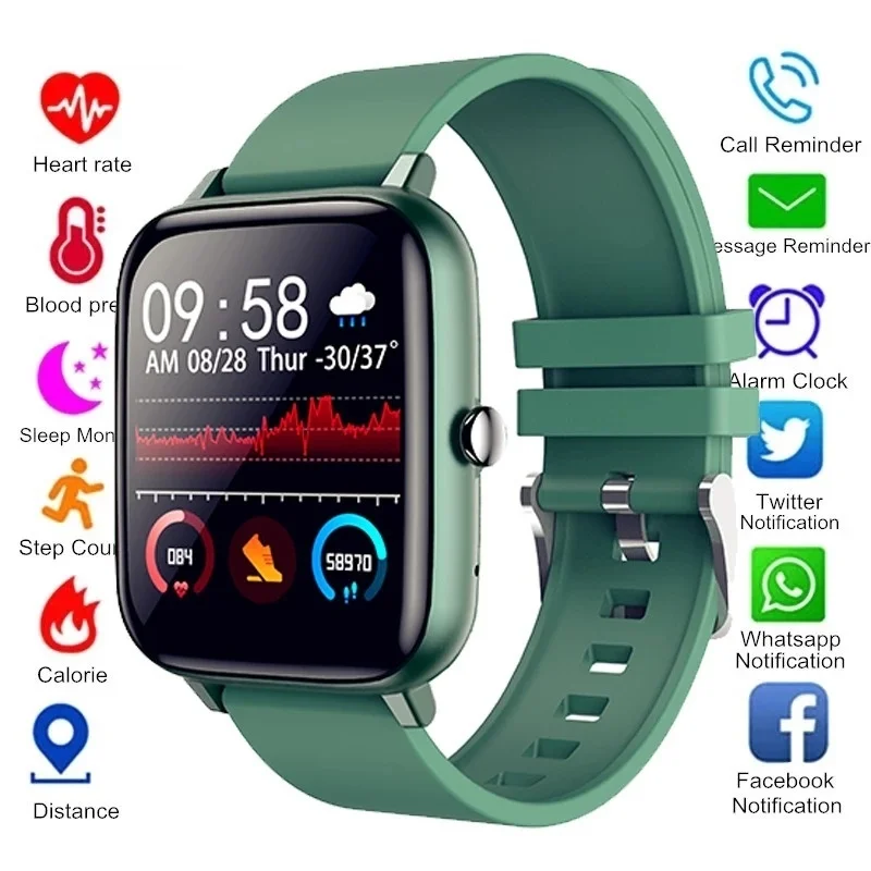 Смарт-часы P6 с Bluetooth часы для звонков спортивные фитнес-часы Full Touch Whatsapp Xiaomi Huawei