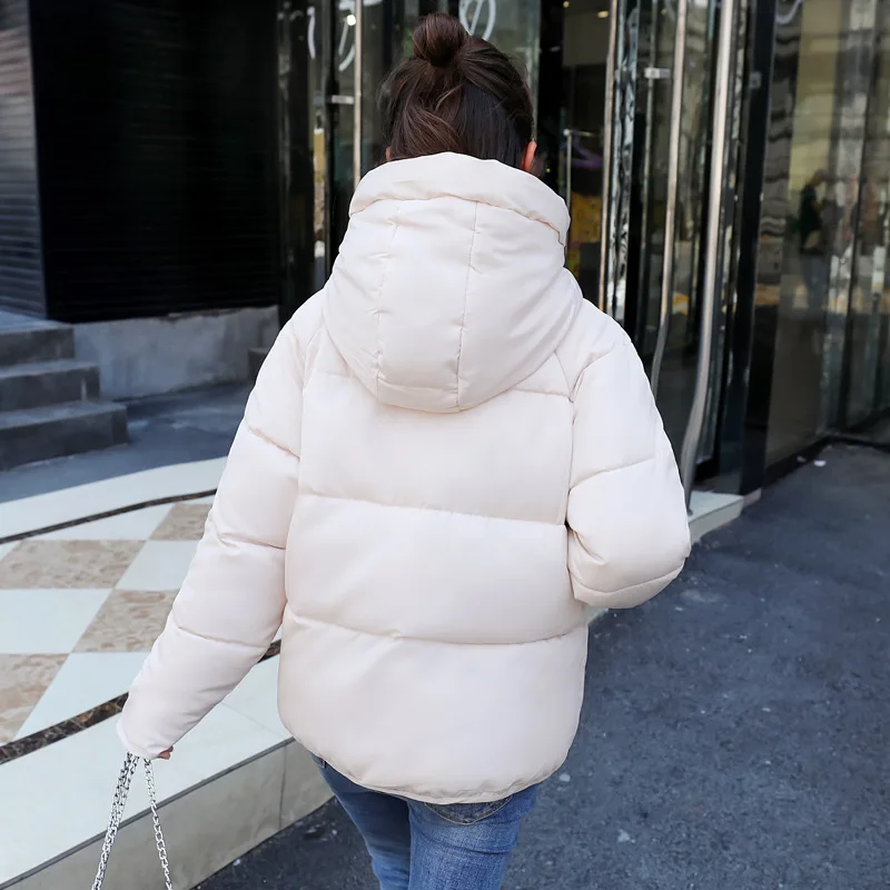 Women's Winter Coat Parka Super Hot Short Hooded Mid-length Padded Jacket Korean Fashion Slim Fit Jacket Free Shipping Keep Warm