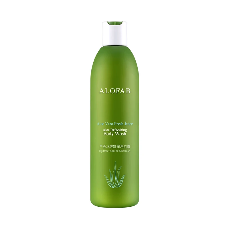 ALOFAB Aloe Vera Fresh Juice Aloe Refreshing Body Wash Organic Aloe Hydrate Soothe Shower Gels Natural Botanical Ingredients