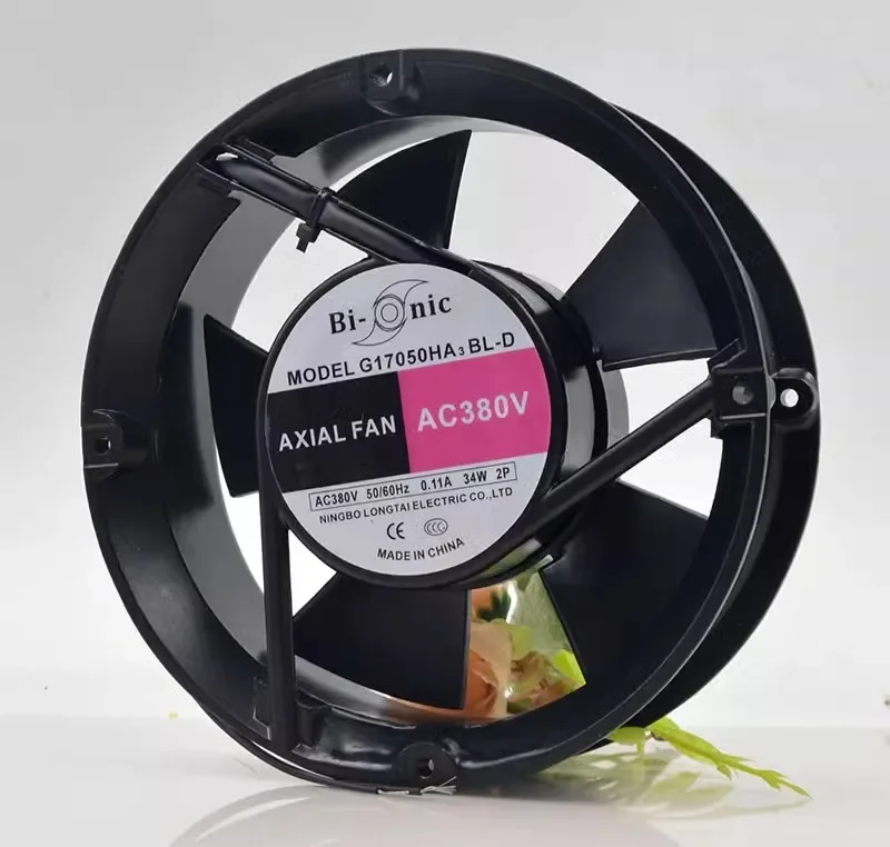Новый охлаждающий вентилятор Bi nic 17 см G17050HA3BL-D AC380V 0 11A 34 Вт с двумя шариками