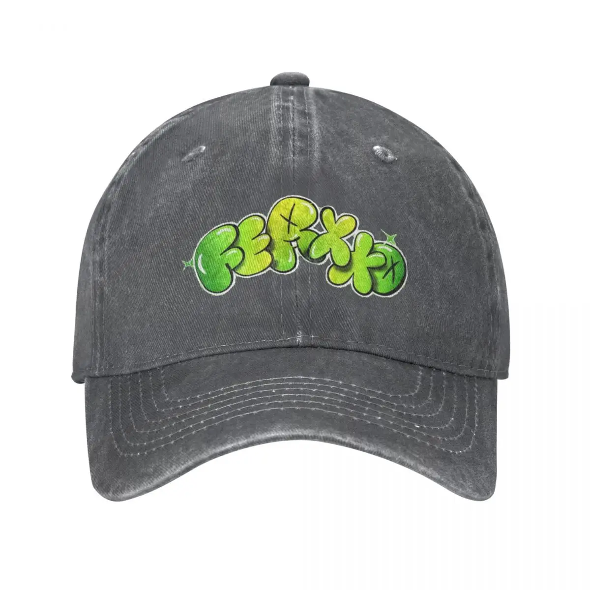 

Feid Ferxxo Logo Unisex Style Baseball Caps 90s Rapper Distressed Washed Hats Cap Outdoor Activities Adjustable Fit Snapback Cap