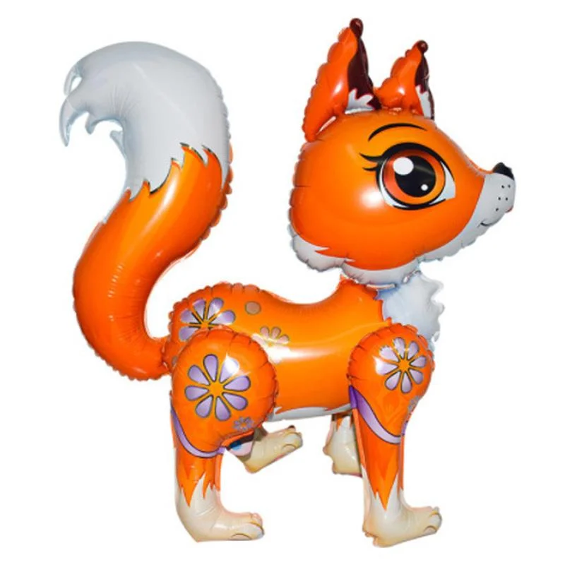 

fox balloon Cartoon animal balloon children's toy stereo balloon birthday party decoration aluminum foil balloons wholesale
