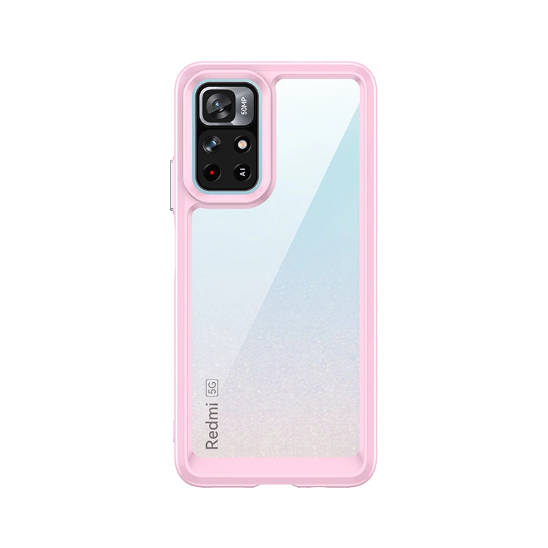 Colorful Transparent Case For Redmi Note 11S 5G Case Silicone Protective Case For Redmi Note 11S 5G Cover For Redmi Note 11S 5G