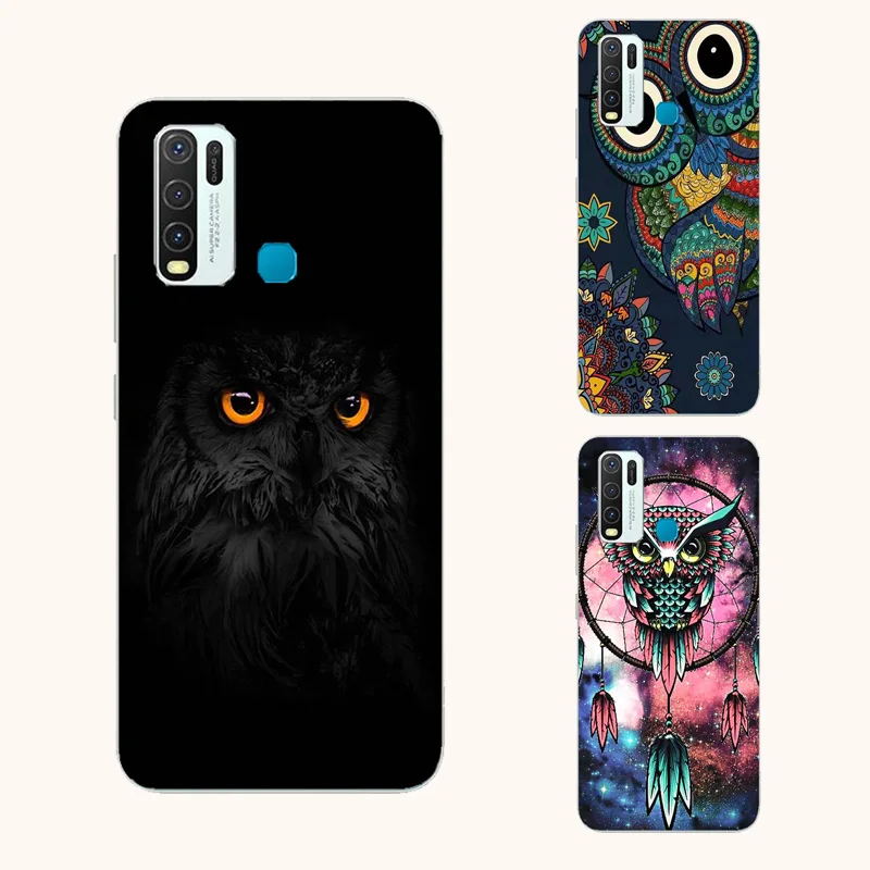 Lovely Owl bird totem silicone phone case For Google Pixel 2 3 3a 4 4a 5 XL 5G cartoon phone cover
