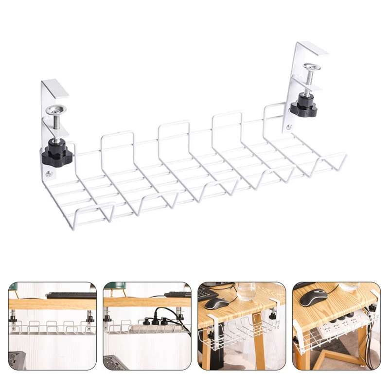 

Under Desk Wire Storage Rack Under Desk Cable Organizer Wire Cable Tray Chic Wire Cable Management Under Table Storage Rack