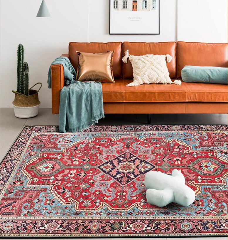 

Persian national disturbance Simian Asian red European doormat bedroom living room anti-skid bedside carpet floor mat