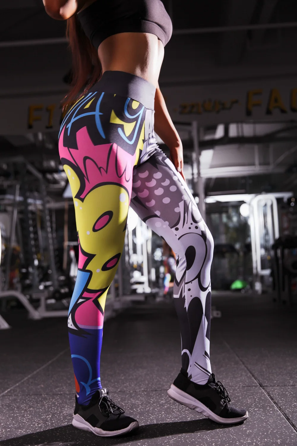 

Europe and the United States 2022 New Cartoon Pattern 3D Printing Dag Personality High Waist Yoga Pants Sports Leggings Casual