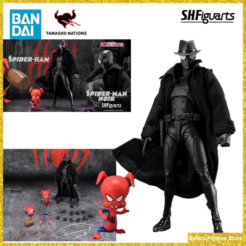 Оригинальный S.H.Figuarts SHF Человек-Паук NOIR Человек-Паук-Шерь через стихи в наличии
