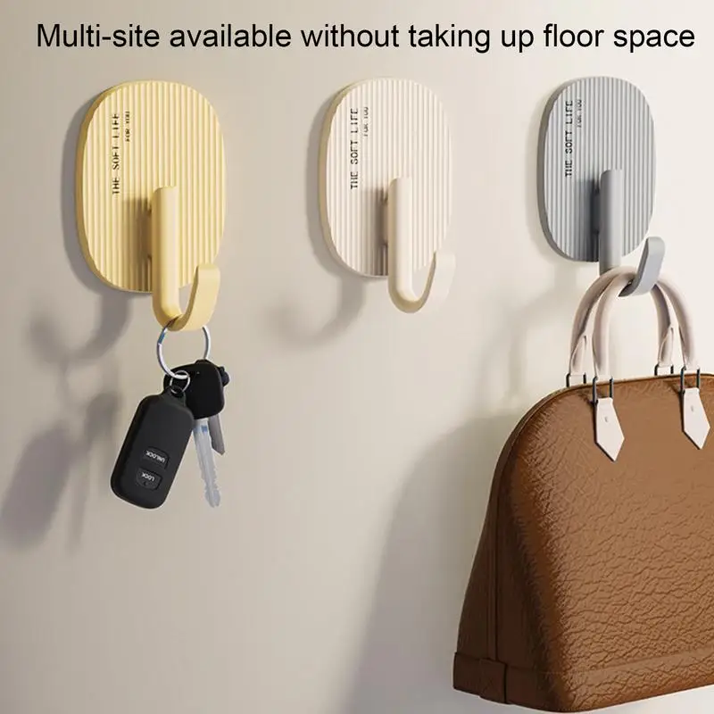 

Adhesive Wall Hooks For Bathroom Key Rack Towel Holder Organizer No Punching Kitchen Rack Toilet Accessories chritmas gifts