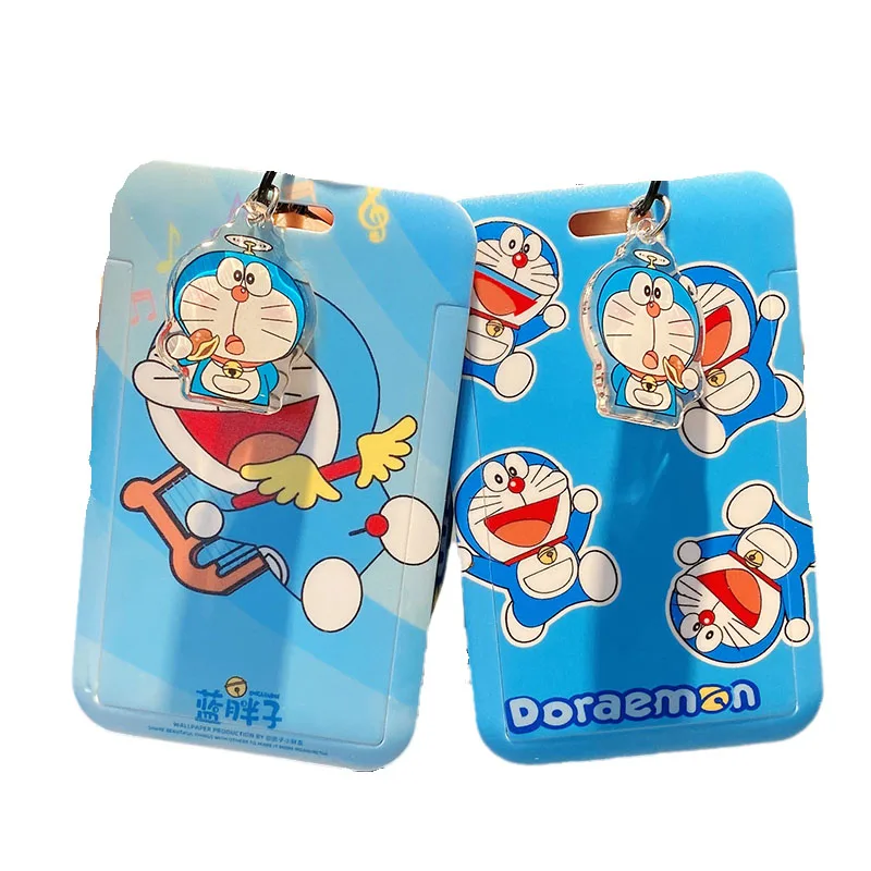 

Kawaii 5 дюймов Doraemon Обложка карты сертификат Обложка студенческий кампус карта для еды карточка для детского сада захват карточка брелок знач...