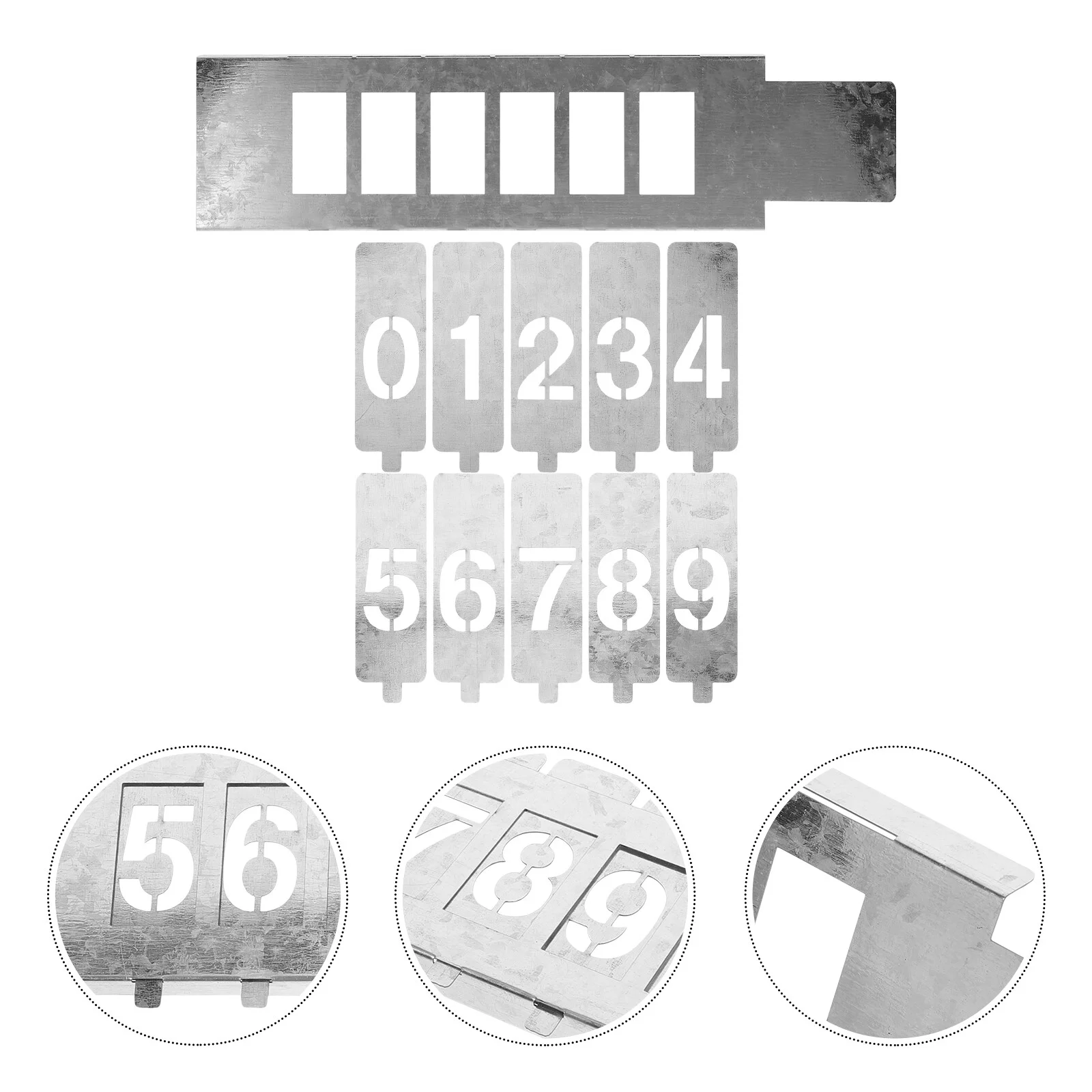 

Door Number Metallic Spray Stencil Painting Molds Letter Templates Stencils Crafts Iron Reusable
