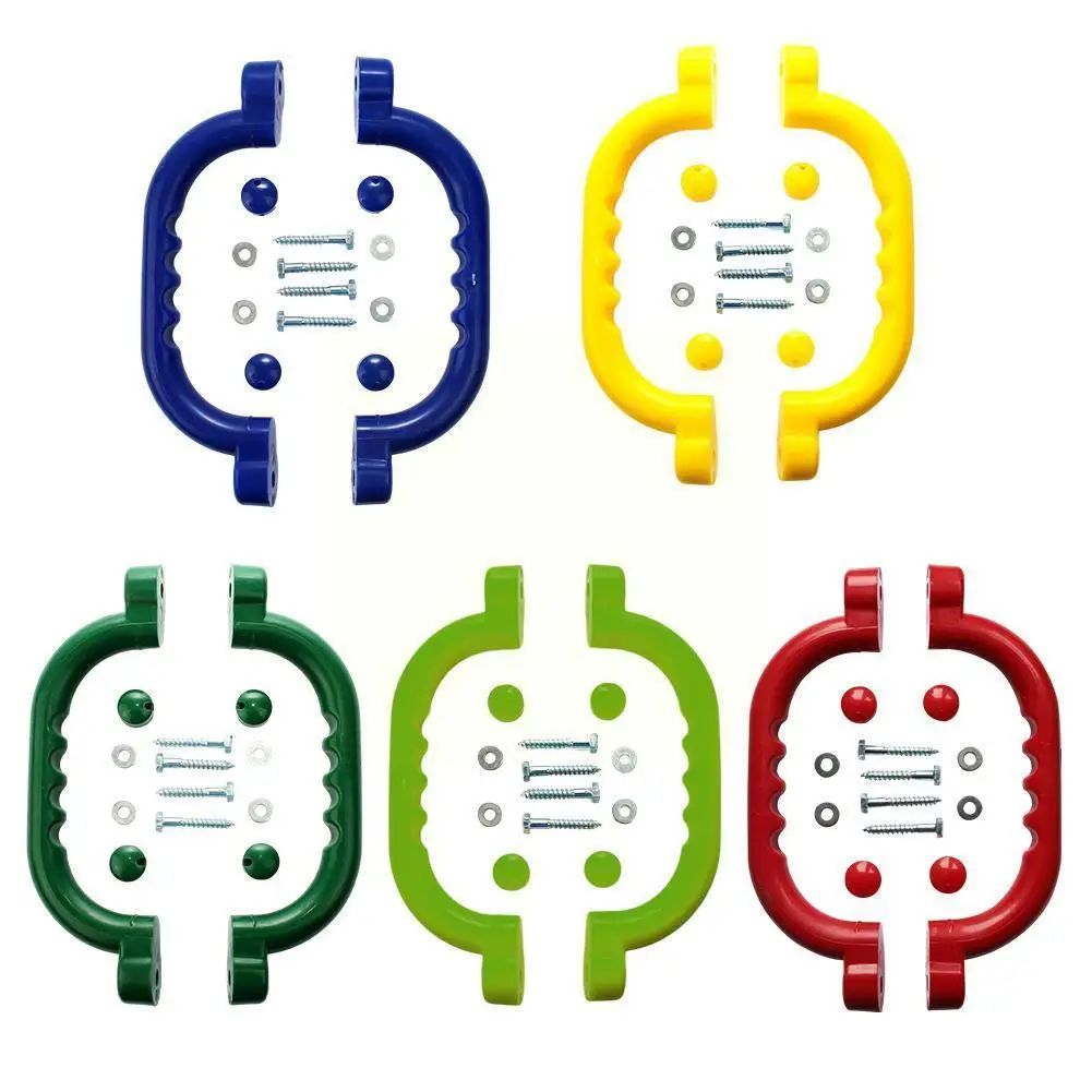 

1 комплект пластиковых ручек, детская игровая площадка, нескользящая Спортивная лестница, тропические ручки, безопасные поручни для дома V0z9