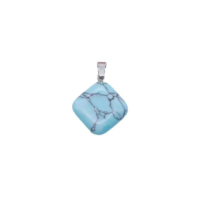 

New In 5.2g 1Pcs 26x29mm Natural Stone Pendant Beautiful Charm Women's Goods Decoration Accessories Earrings Colorful Necklace