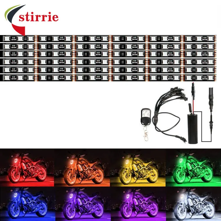 

Motorcycle atmosphere LED colorful RGB atmosphere lights sound control music rhythm lights chassis lights motorcycle accessories