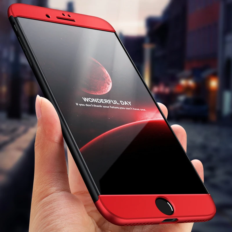 

GKK Armor Case for iPhone 8 7 Case 360 Degree Full Protection shockproof Hard PC 3 in 1 Matte Business Cover for iPhone 7 Fundas