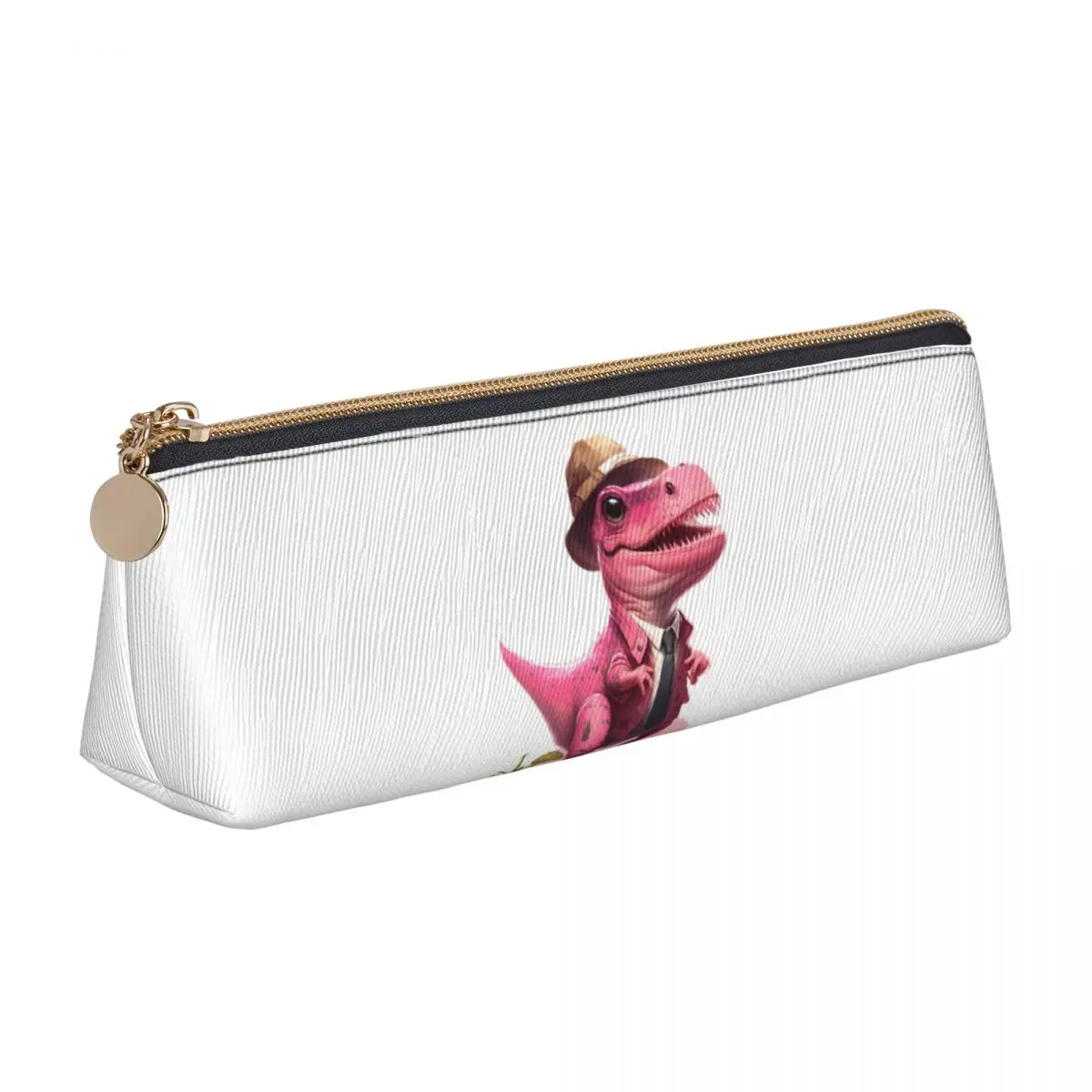 

Розовые искусственные животные, Забавные милые школьные Пеналы, треугольный мальчик, девочка, милый портативный пенал, школьные канцелярские принадлежности