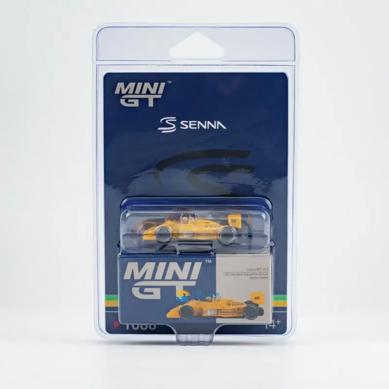 Фото MINI GT 1/64 Lotus 99T Ayrton Senna Toleman TG184 # 19 # Коллекционная модель гоночного автомобиля F1 12 Monaco, литая под давлением, для мальчиков, подарок №4