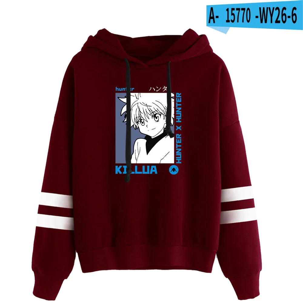 

Hunter X Hunter Толстовка женские пуловеры Hxh Свитшот Killua Zoldyck Hisoka манга японские худи в стиле аниме уличные Топы