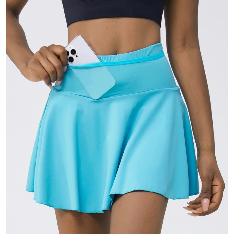 High Quality Women Pleated Skirts Sports Golf Tennis Skirt Gym Fitness Athletic Badminton Running Yoga Sof Short Workout Skort