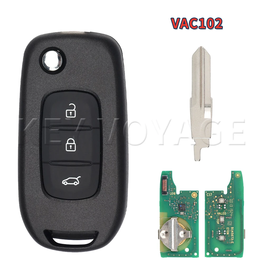 

Автомобильный ключ дистанционного управления Voyage для Renault Kiwid Dacia Logan 2 Megane Kadjar Duster Clio4 Dokker 4A PCF7961M чип 433 МГц
