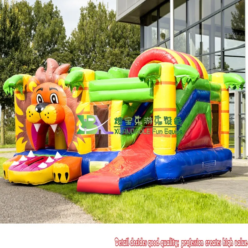 Надувной игровой замок с тигром