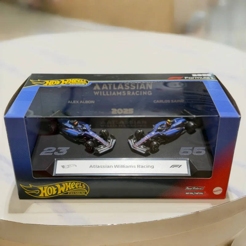 Фото Hot Wheels Premium Gold Label JMM89 F1, набор из двух литых моделей автомобилей, Red Bull Williams Kick Sauber, гоночный автомобиль Формулы-1 из сплава, C №1