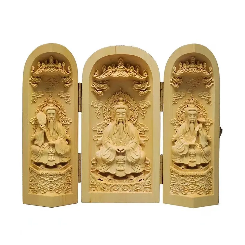 Изысканная искусственная кожа Западная резьба по дереву Sansheng ремесла украшение