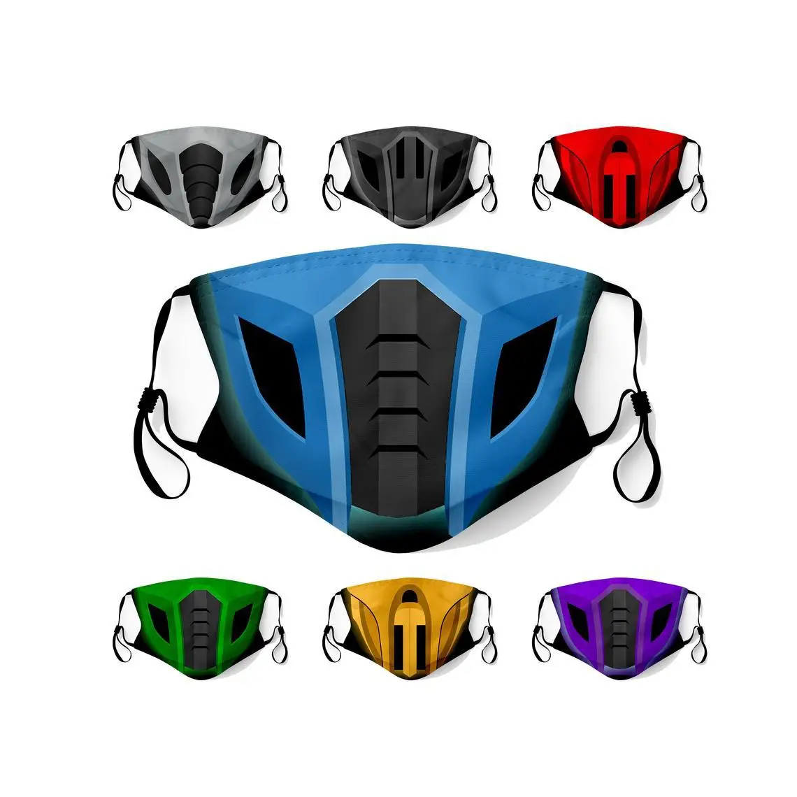 

Маска «Король бойцов», Пылезащитная, с 3D-принтом