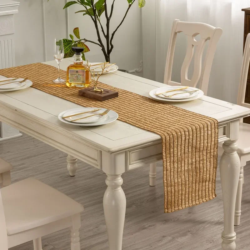 

2023 г., мешковитые настольные дорожки в стиле сельского дома, тканые настольные дорожки в деревенском стиле для украшения дома на каждый день рождения