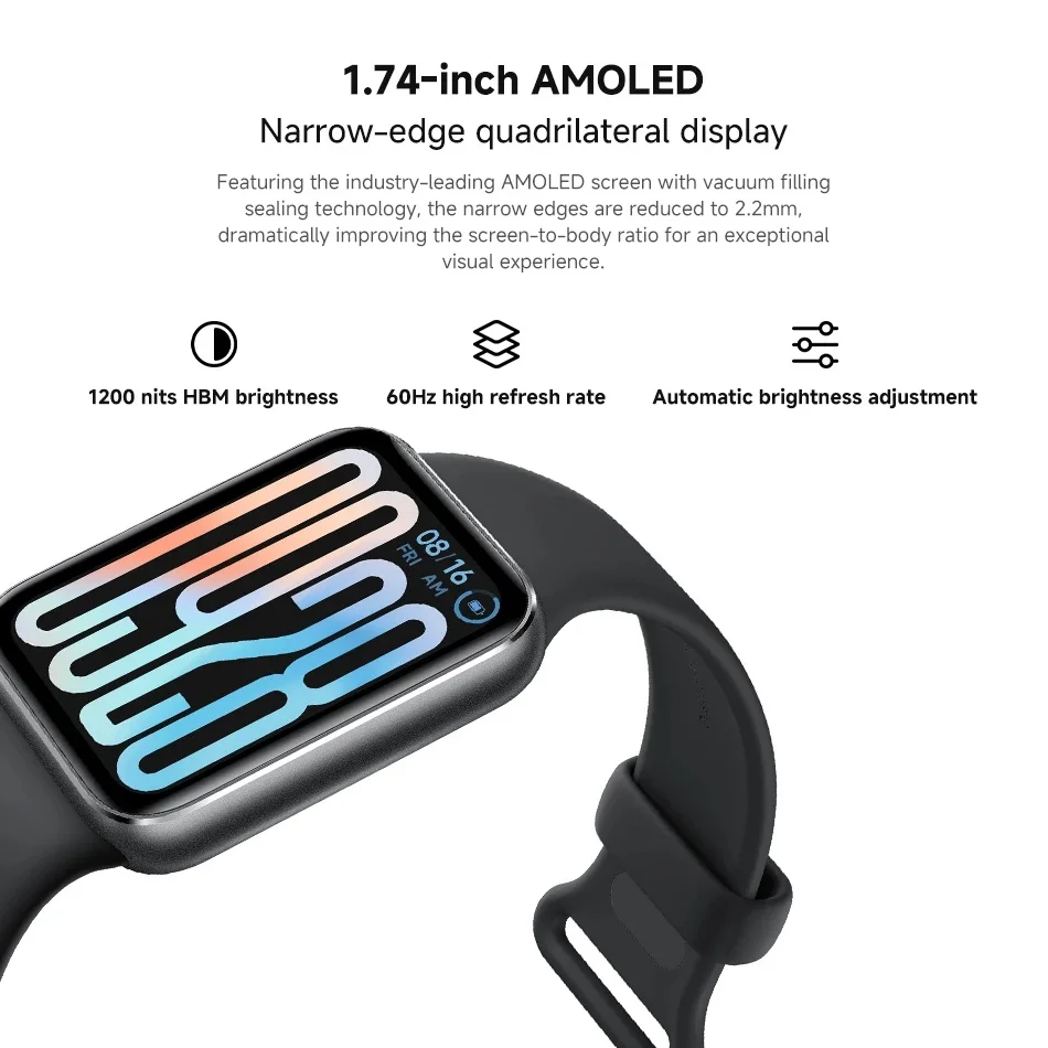 Фото Оригинальная глобальная версия Xiaomi Smart Band 9 Pro Smartband 1,74 дюйма Дисплей GPS Кислород в крови Спортивные умные часы Браслеты Mi Band №3