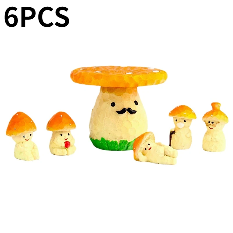 

Миниатюры в виде грибов садовый гриб набор украшений для кукольного дома милые фигурки домашний декор для комнаты