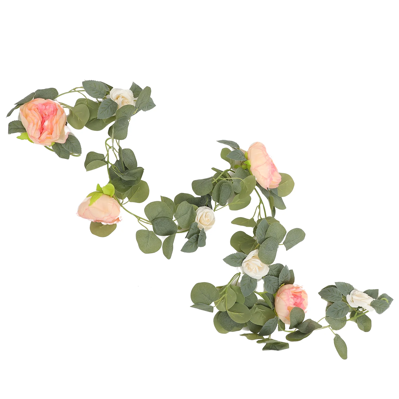 

Vine Flower Garland Rose Artificial Hanging Peony Fake Decor Wall Floral Silk Wreath Vines Flowers Wedding Greenery Garlands Ivy