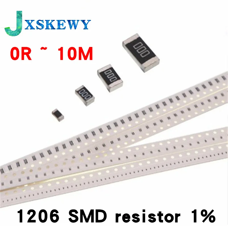 

100Pcs 1206 SMD resistor 5% 0R ~ 10M 1/2W 0 1 10 100 150 220 330 ohm 1K 2.2K 10K 100K 0R 1R 10R 100R 150R 220R 330R