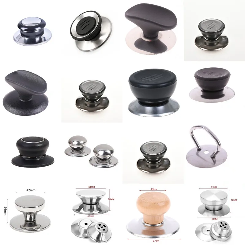 

1/2/3pcs Universal Pot Lid Handle Knob Pan Lid Holding Handle Kitchen Cookware Lid Replacement Knob Heat-Resistant Pot Pan Lids