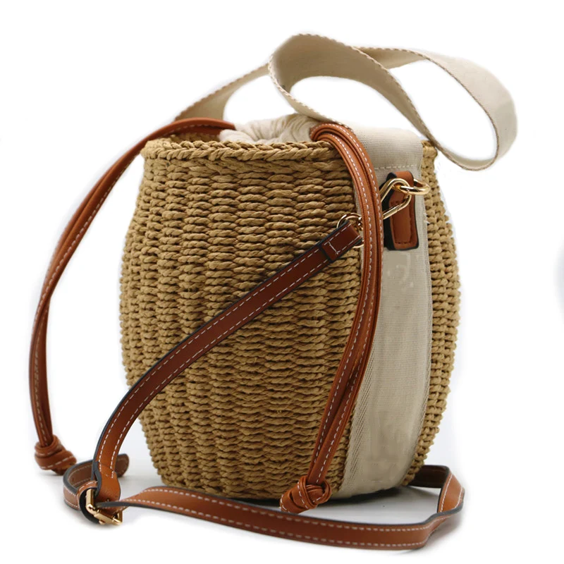 

Fashion Brand Designer Woven Straw Bag High Quality Handbags 2022 Luxury Bag for Women Beach Tote Bags Casual Bucket Bag