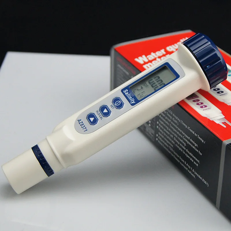 

AZ8371 Conductivity Tester Meter Monitor Pen Type Salinometer Seawater Salinity Detector IP65 Waterproof
