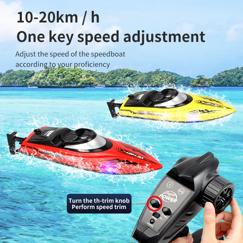 

25km/h HJ811 2.4Ghz High Speed Remote Controlled Racing speed Boat High-Speed R/C Boat Toys Gift for Kids Adults