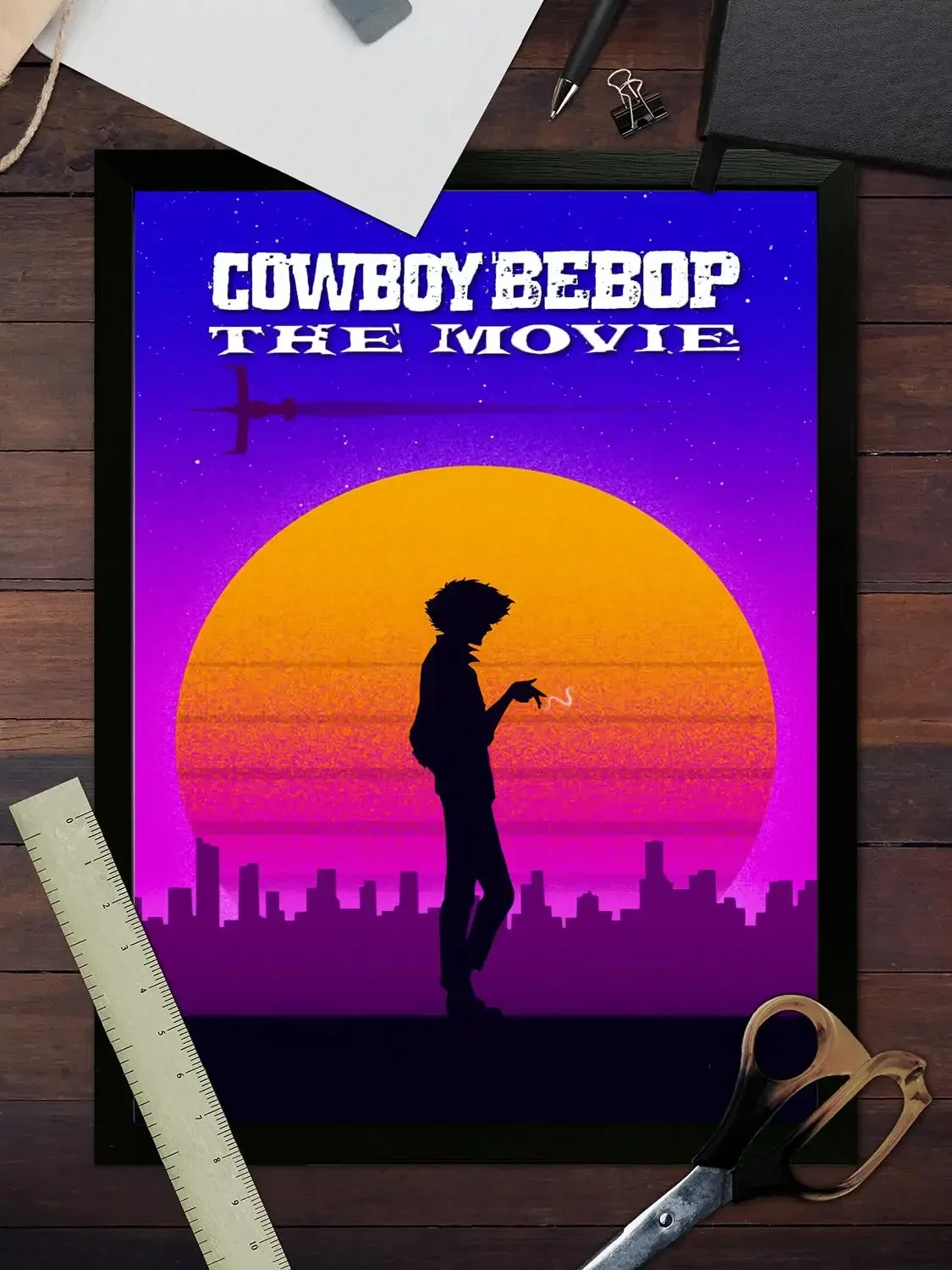 Ковбой Бибоп холст художественный постер и настенное искусство печать с