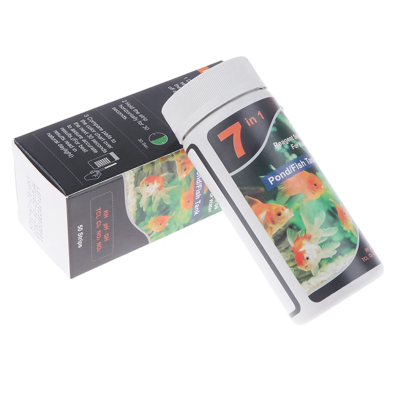50 шт./бутылка 7в1 комплект для тестирования аквариума пресноводного пруда и