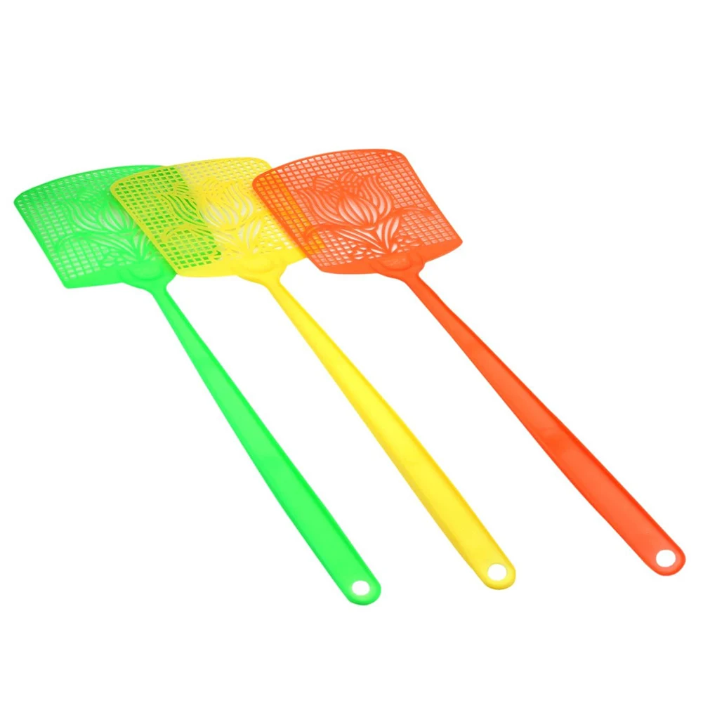 

3pcs Indoor Home Office Breathable Handheld Hunting Fly Swatter Random Color Non Flies Pest Control Outdoor Garden Portable