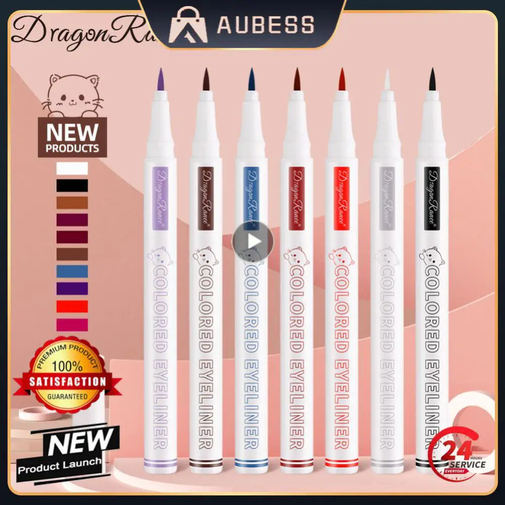 

10 Colors Colorful Eyeliner Pencil Non-smudge Eyeliner Fast Quick Dry Waterproof Eye Liner Eyes Makeup Liquid Eyeliner Pen